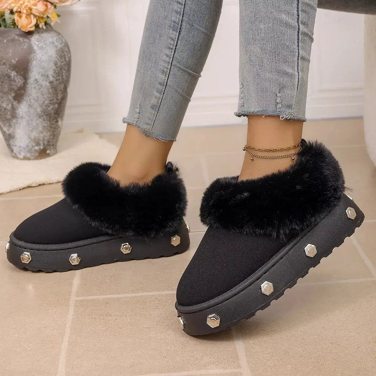Round Toe Platform Boots - Bitsy Gypsy Boutique