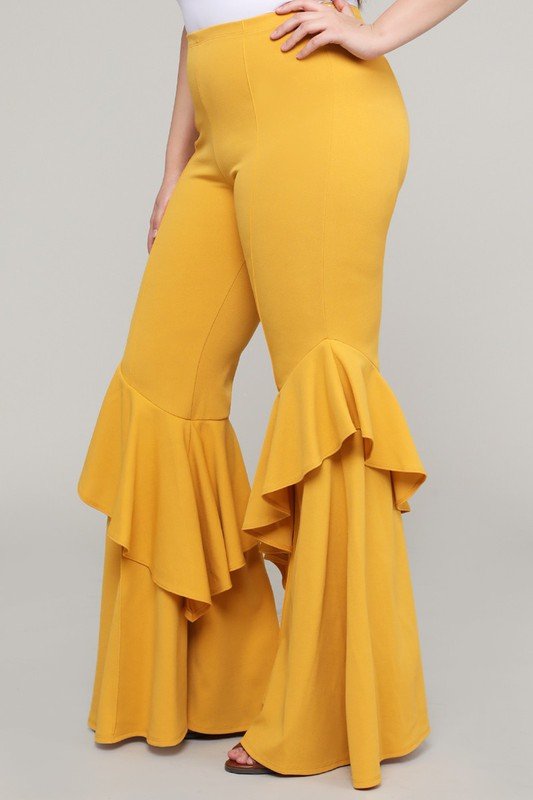 Ruffled pants - Bitsy Gypsy Boutique