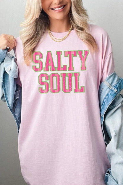 Salty Soul Graphic Heavy Cotton Tee - Bitsy Gypsy Boutique