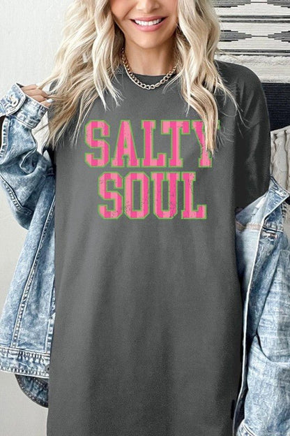 Salty Soul Graphic Heavy Cotton Tee - Bitsy Gypsy Boutique
