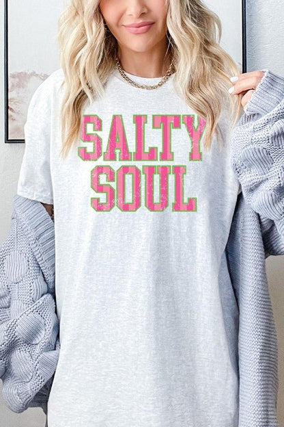 Salty Soul Graphic Heavy Cotton Tee - Bitsy Gypsy Boutique