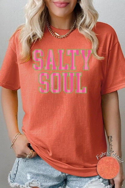 Salty Soul Graphic Heavy Cotton Tee - Bitsy Gypsy Boutique
