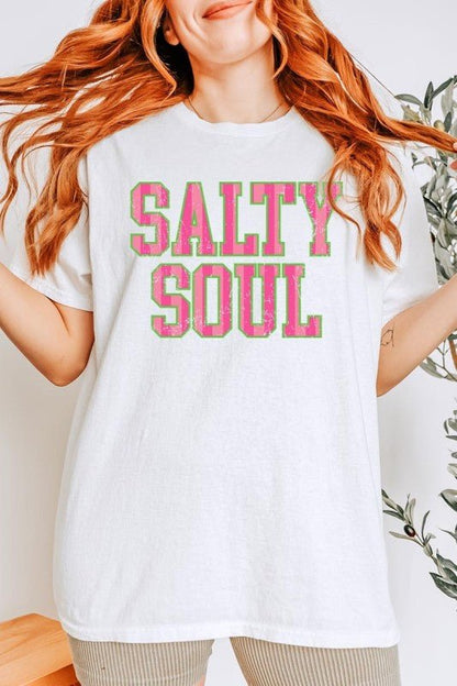 Salty Soul Graphic Heavy Cotton Tee - Bitsy Gypsy Boutique