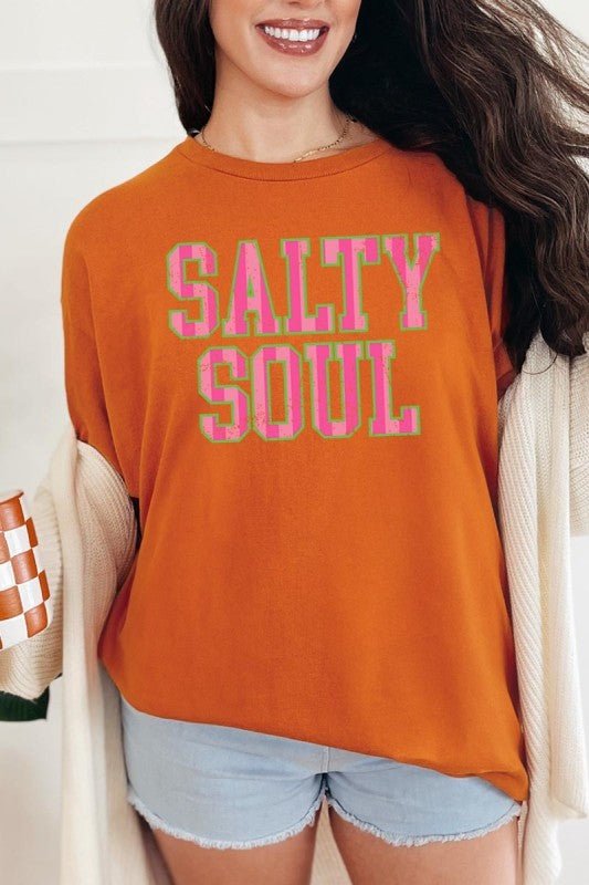 Salty Soul Graphic Heavy Cotton Tee - Bitsy Gypsy Boutique