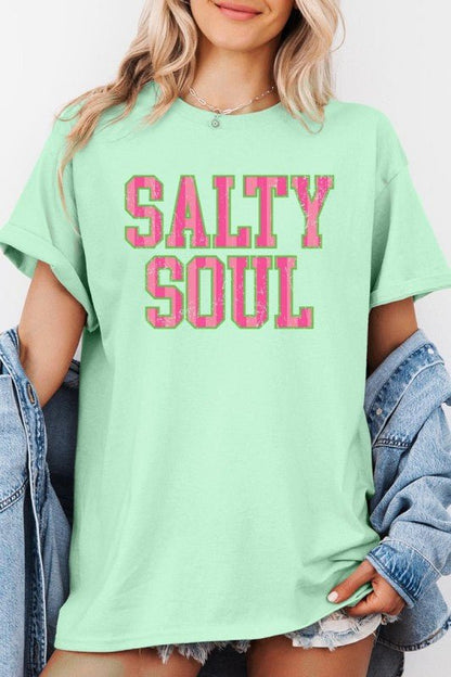 Salty Soul Graphic Heavy Cotton Tee - Bitsy Gypsy Boutique