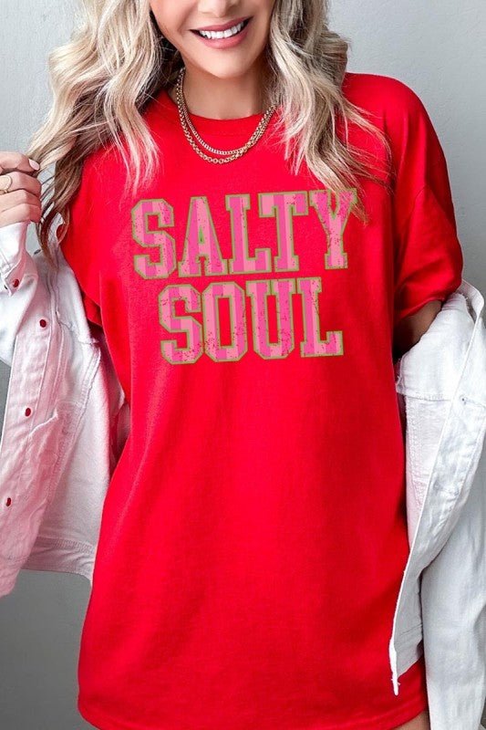 Salty Soul Graphic Heavy Cotton Tee - Bitsy Gypsy Boutique