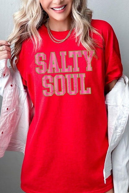 Salty Soul Graphic Heavy Cotton Tee - Bitsy Gypsy Boutique