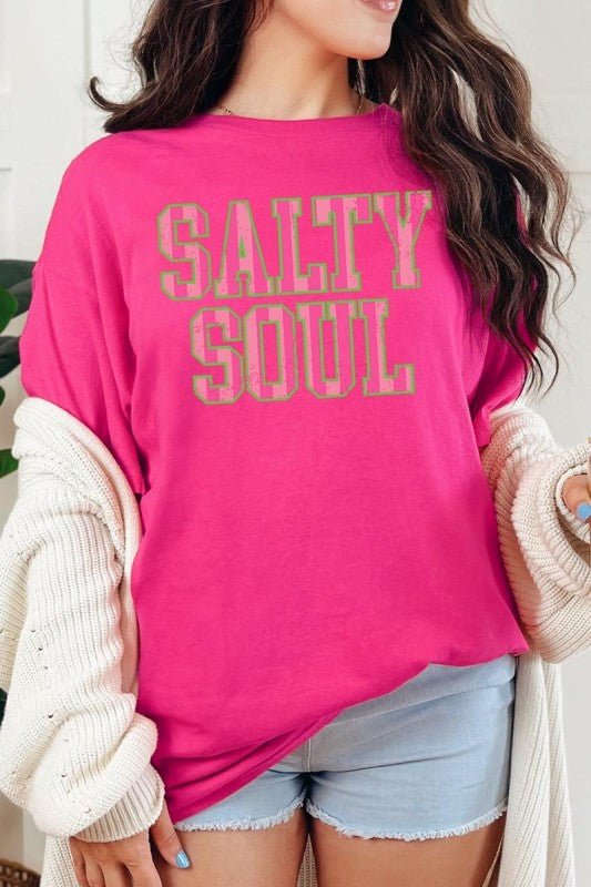 Salty Soul Graphic Heavy Cotton Tee - Bitsy Gypsy Boutique