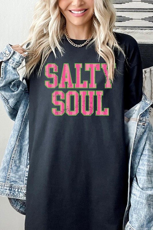 Salty Soul Graphic Heavy Cotton Tee - Bitsy Gypsy Boutique