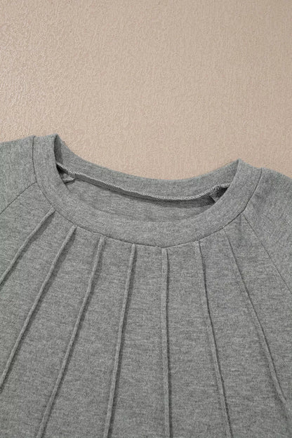 Seam Detail Raglan Long Sleeve Top - Bitsy Gypsy Boutique