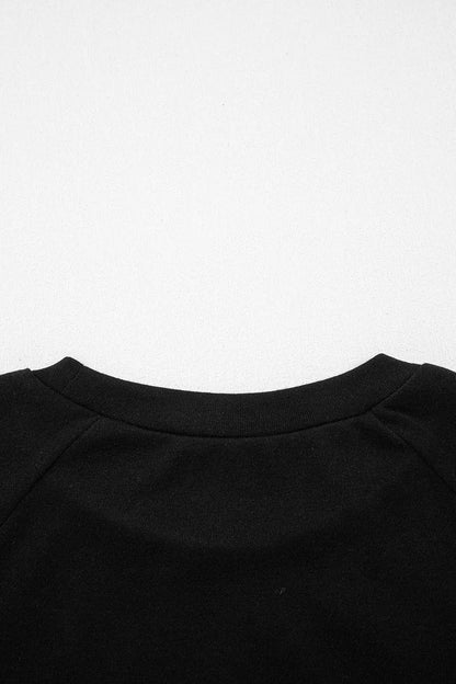 Seam Detail Raglan Long Sleeve Top - Bitsy Gypsy Boutique