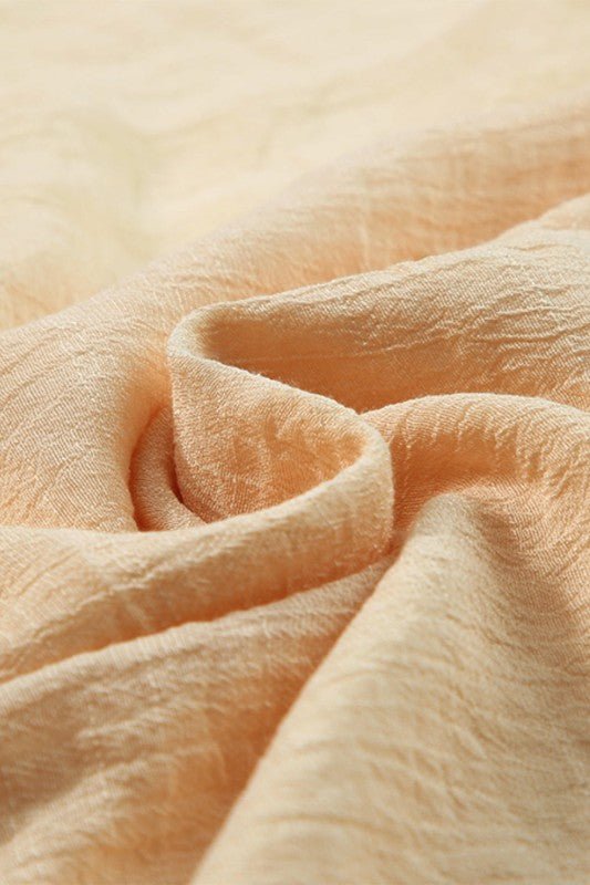 Shirred High Waist Side Slit Beach Maxi Skirt - Bitsy Gypsy Boutique