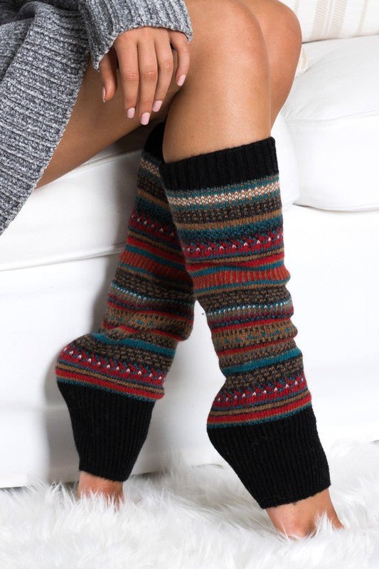 Short Fairisle Legwarmer - Bitsy Gypsy Boutique