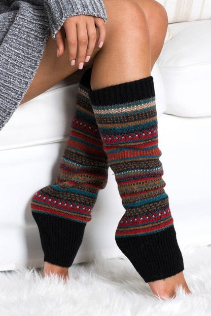 Short Fairisle Legwarmer - Bitsy Gypsy Boutique