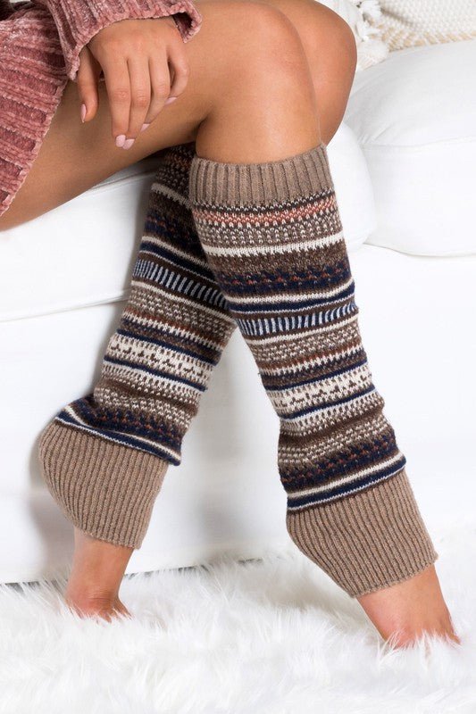 Short Fairisle Legwarmer - Bitsy Gypsy Boutique