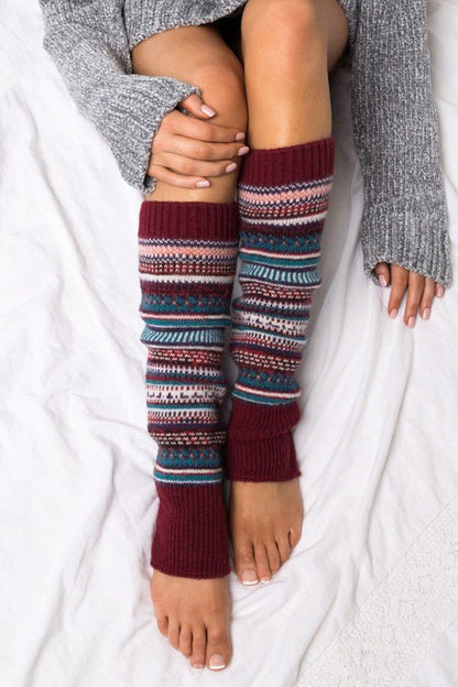 Short Fairisle Legwarmer - Bitsy Gypsy Boutique