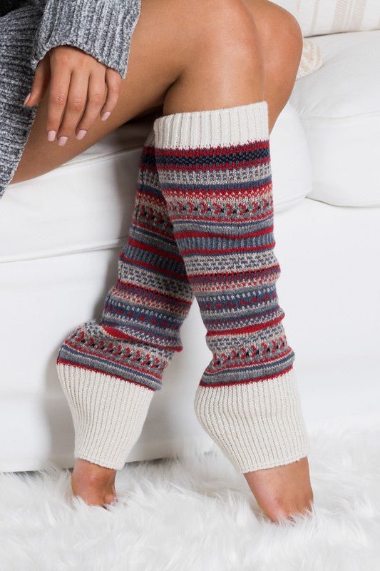 Short Fairisle Legwarmer - Bitsy Gypsy Boutique