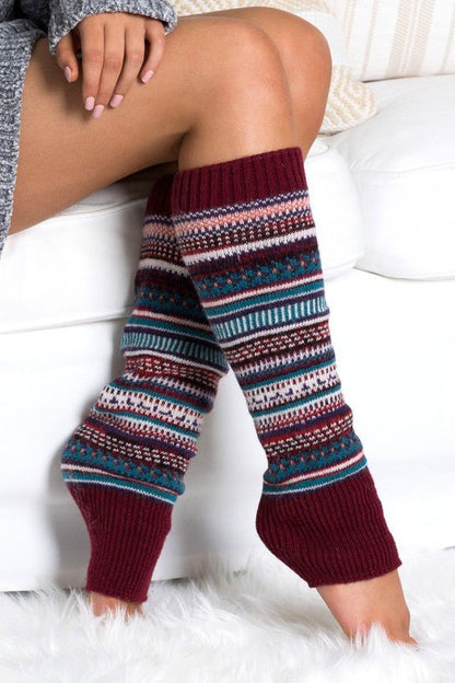 Short Fairisle Legwarmer - Bitsy Gypsy Boutique