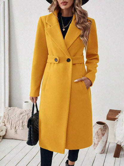Single-Button Longline Coat - Bitsy Gypsy Boutique