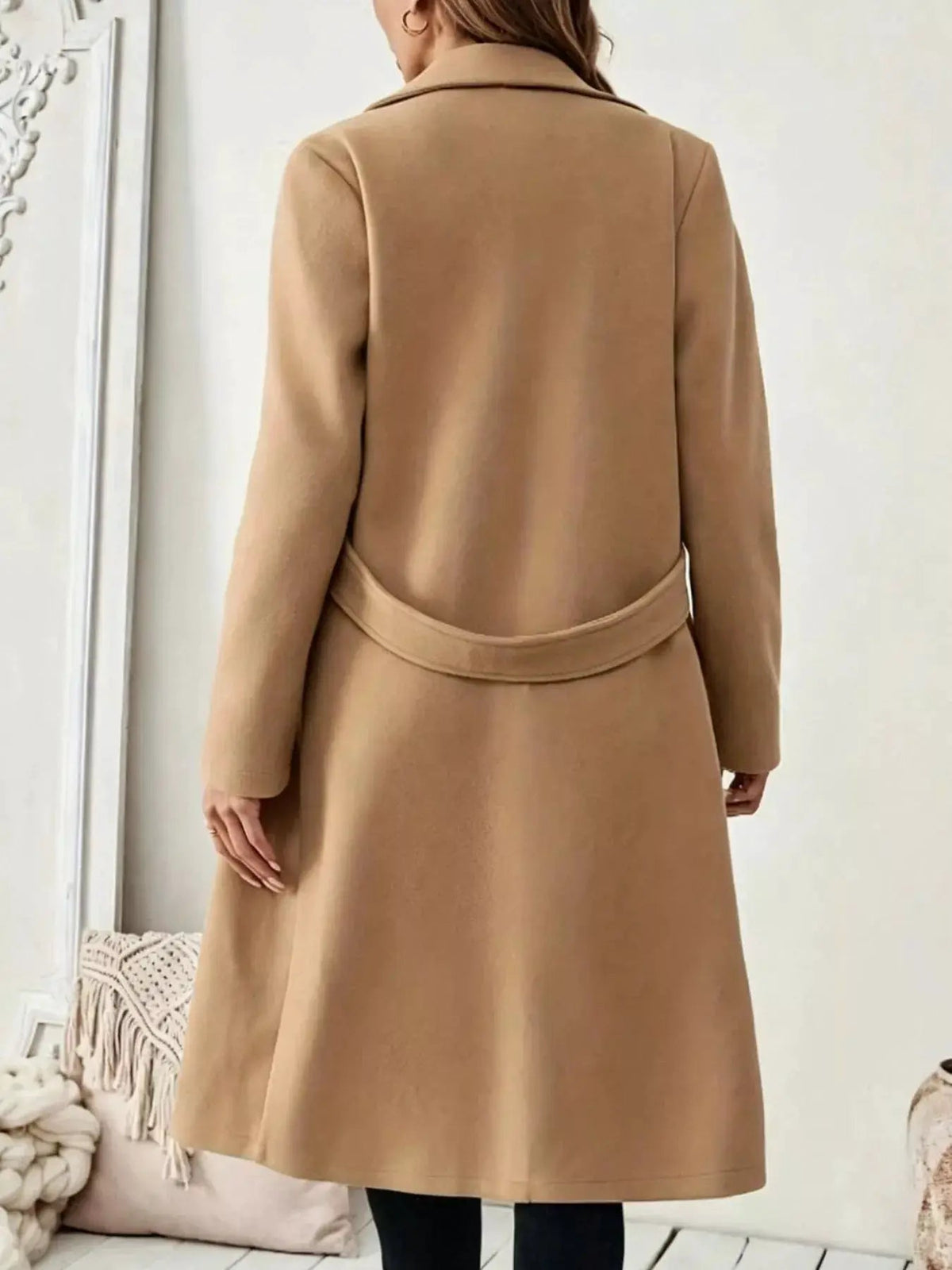 Single-Button Longline Coat - Bitsy Gypsy Boutique