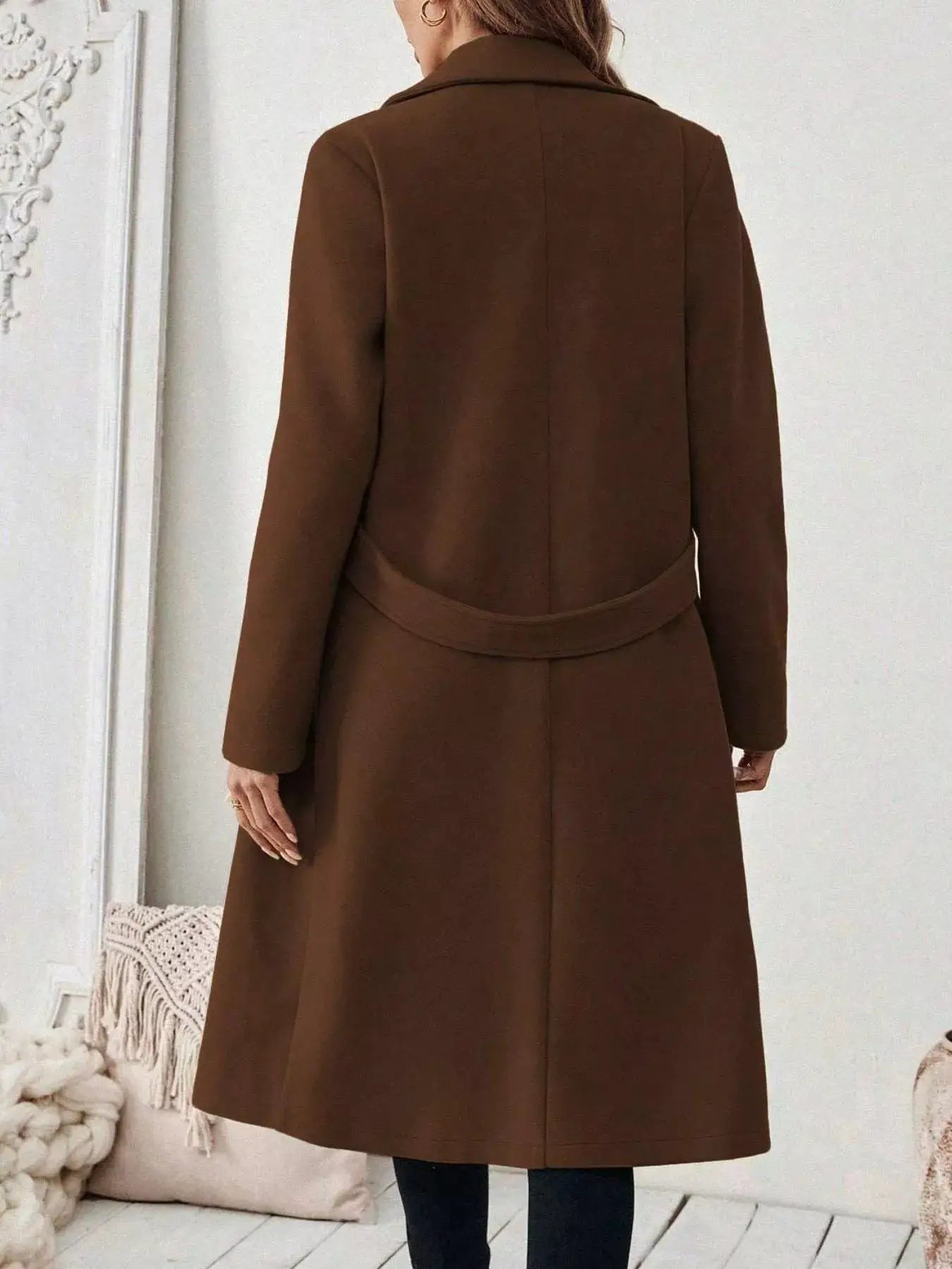 Single-Button Longline Coat - Bitsy Gypsy Boutique