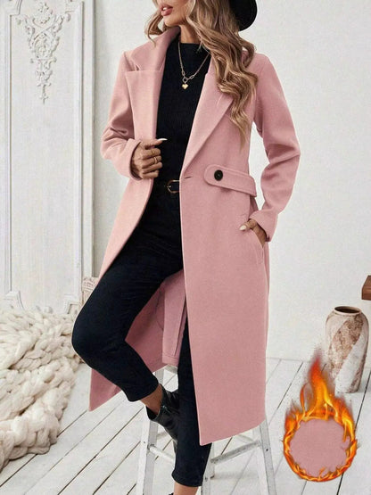 Single-Button Longline Coat - Bitsy Gypsy Boutique