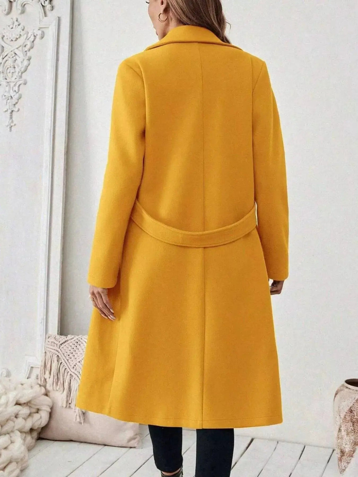 Single-Button Longline Coat - Bitsy Gypsy Boutique