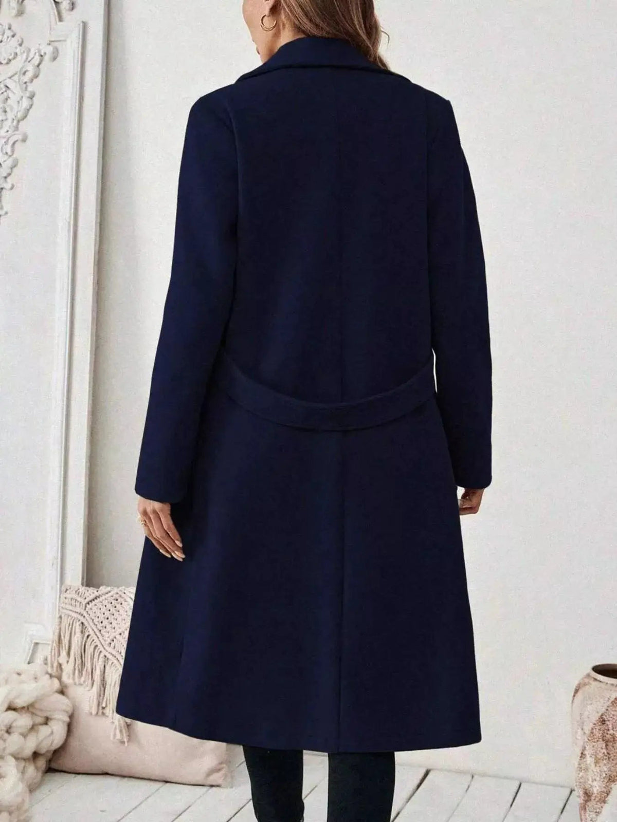 Single-Button Longline Coat - Bitsy Gypsy Boutique