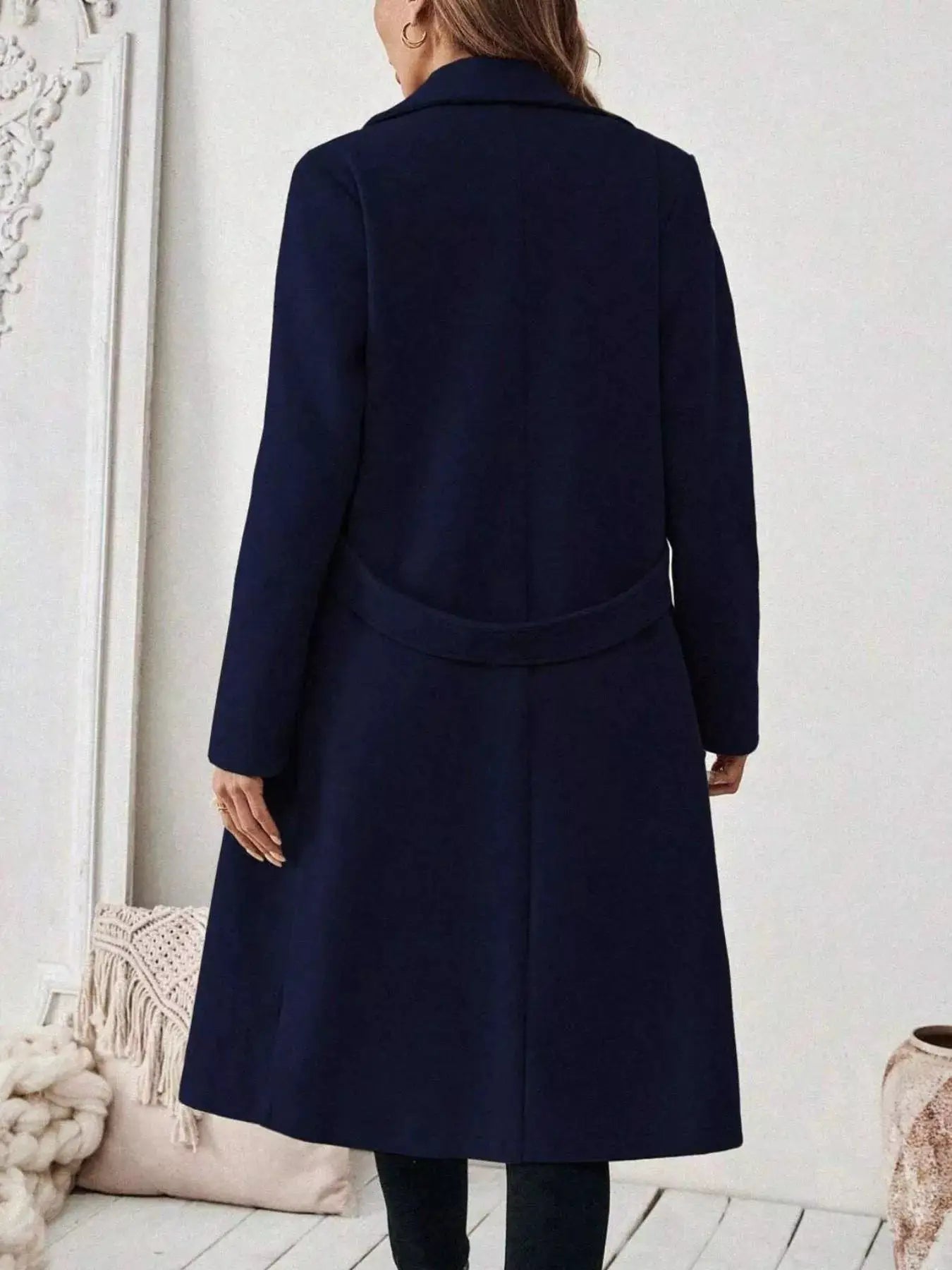Single-Button Longline Coat - Bitsy Gypsy Boutique