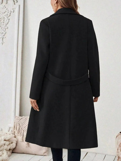 Single-Button Longline Coat - Bitsy Gypsy Boutique