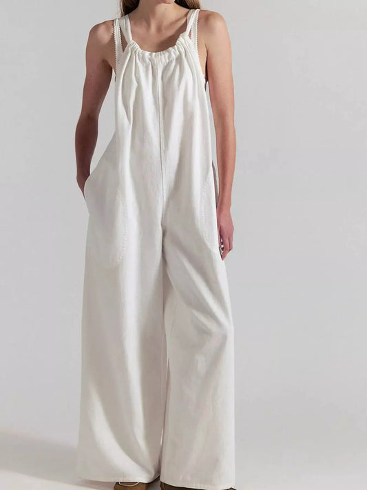 Sleeveless Wide-Leg Jumpsuit by Trendsi