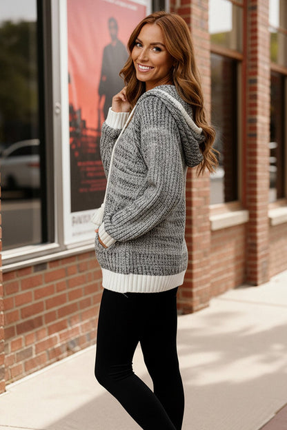 Snowbound Hoodie Sweater - Bitsy Gypsy Boutique