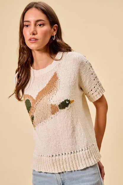 SO ME Flying Duck Sweater Top - Bitsy Gypsy Boutique