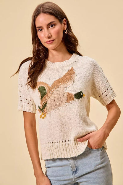 SO ME Flying Duck Sweater Top - Bitsy Gypsy Boutique