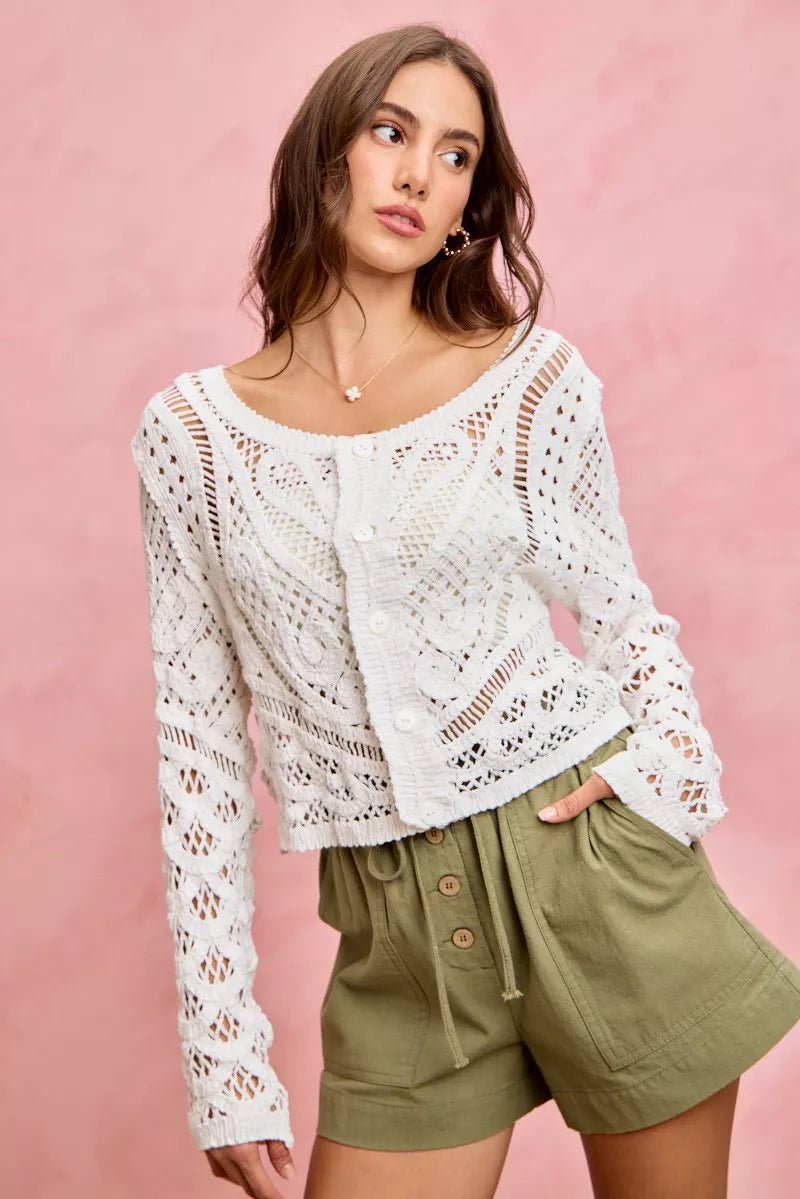 SO ME Paper Bag Patch Pocket Drawstring Twill Shorts - Bitsy Gypsy Boutique