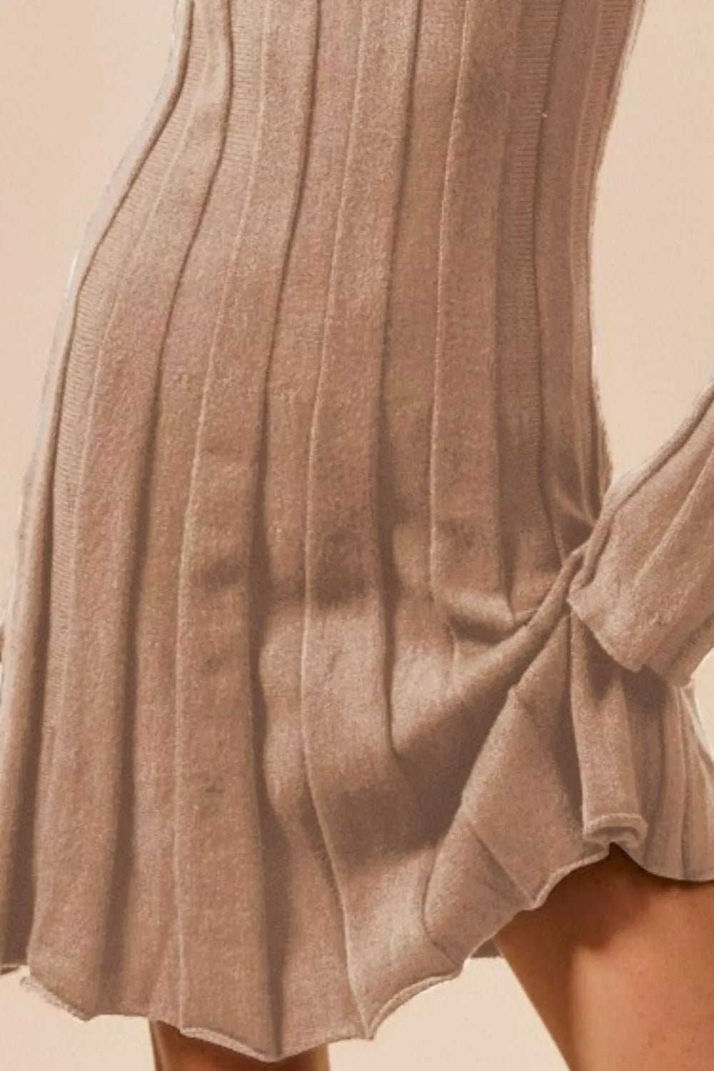 SO ME Ribbed Long Sleeve Mini Sweater Dress - Bitsy Gypsy Boutique