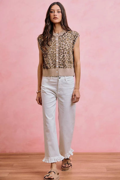 SO ME Ruffled Bottom Detail Mid Rise Jeans - Bitsy Gypsy Boutique