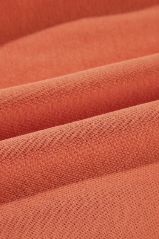 Solid Collared Drop Shoulder Side Slit Sweatshirt - Bitsy Gypsy Boutique