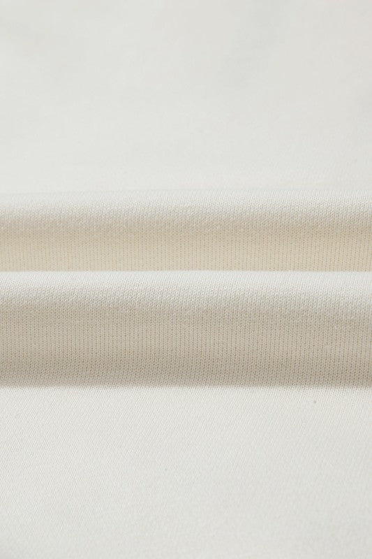 Solid Half - Zip Textured Patchwork Sleeve Hoodie - Bitsy Gypsy Boutique