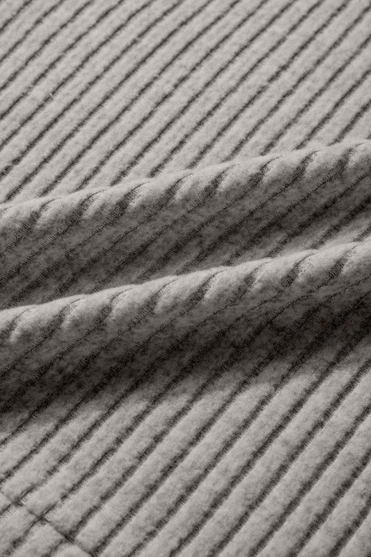 Solid Ribbed Knit Mock Neck Pullover Top - Bitsy Gypsy Boutique