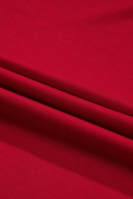 Solid Ruched Long Sleeve Midi Dress - Bitsy Gypsy Boutique