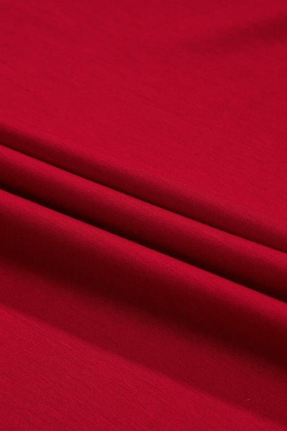 Solid Ruched Long Sleeve Midi Dress - Bitsy Gypsy Boutique