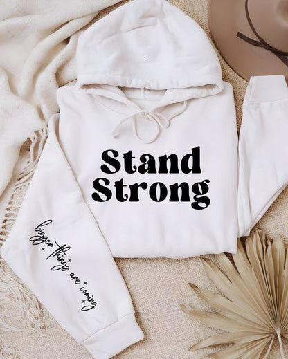 Stand Strong Bigger Things.. Graphic Hoodie - Bitsy Gypsy Boutique