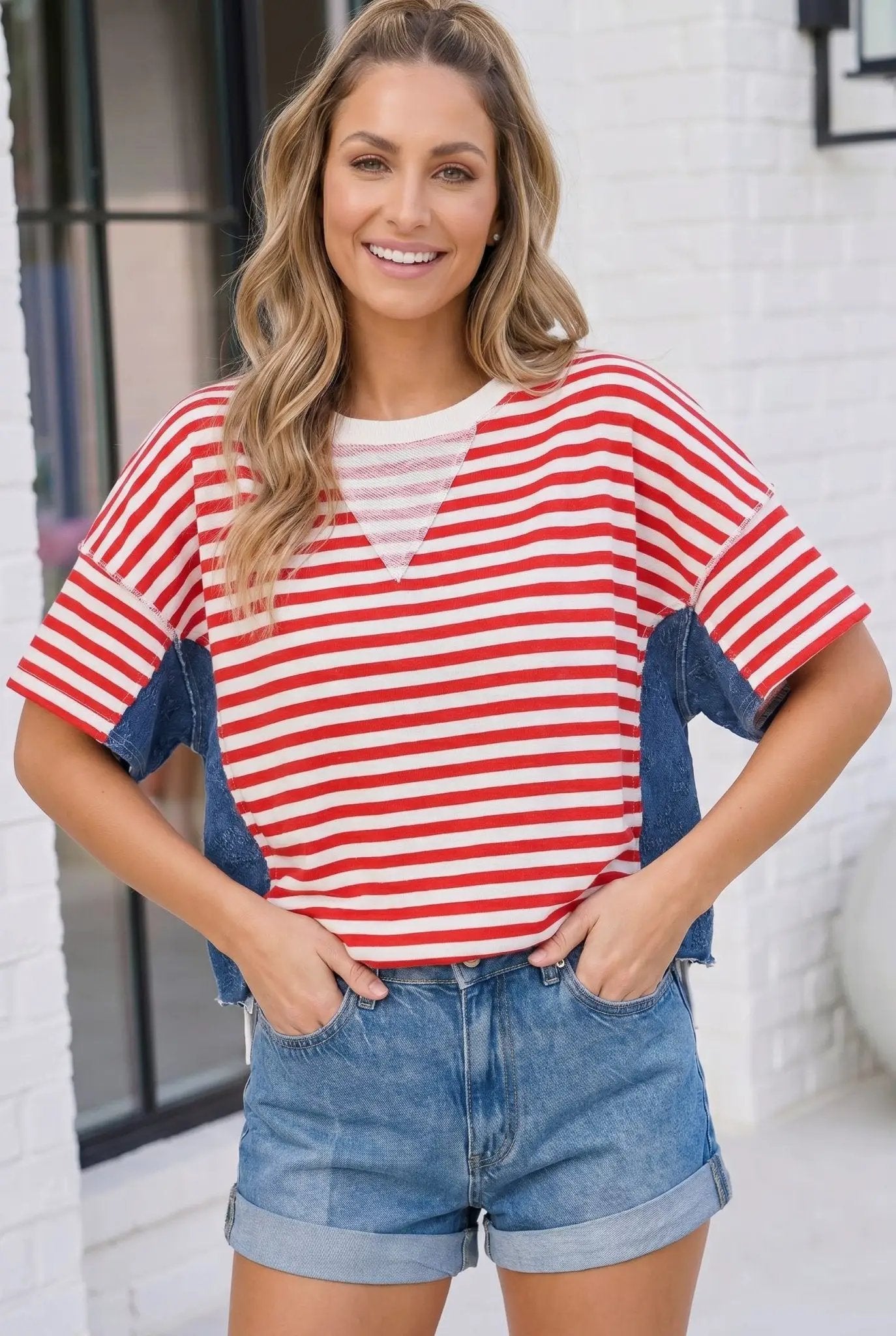 Stars Stripes and So Much Style Top by Haptics