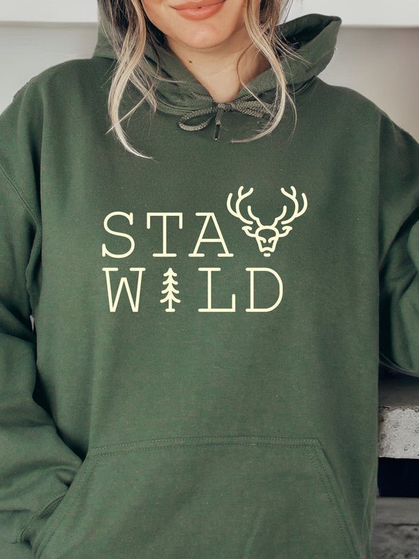 Stay Wild Graphic Hoodie - Bitsy Gypsy Boutique