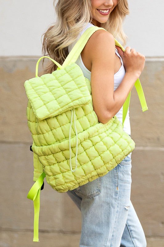 Stevie Quilted Puffer Backpack - Bitsy Gypsy Boutique
