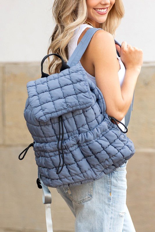 Stevie Quilted Puffer Backpack - Bitsy Gypsy Boutique