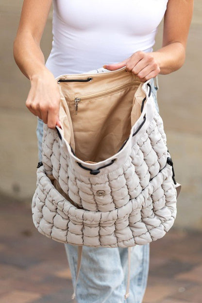 Stevie Quilted Puffer Backpack - Bitsy Gypsy Boutique