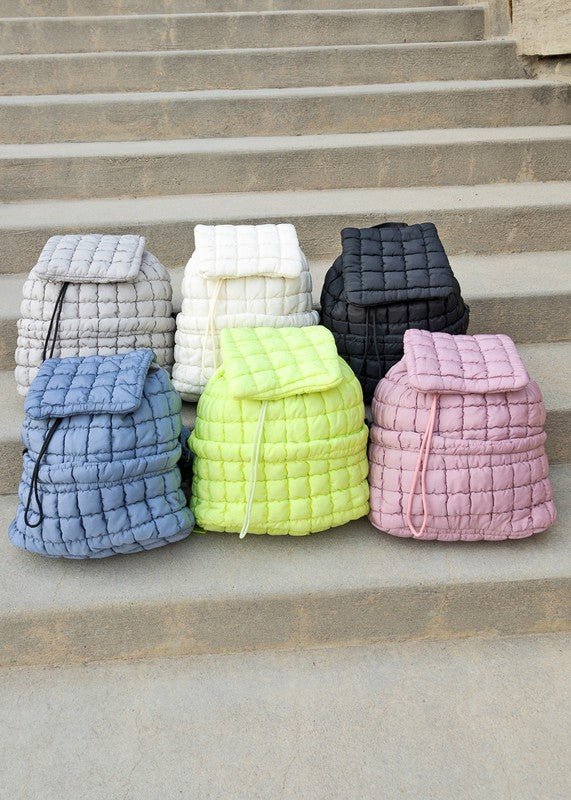 Stevie Quilted Puffer Backpack - Bitsy Gypsy Boutique