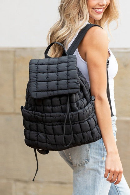 Stevie Quilted Puffer Backpack - Bitsy Gypsy Boutique
